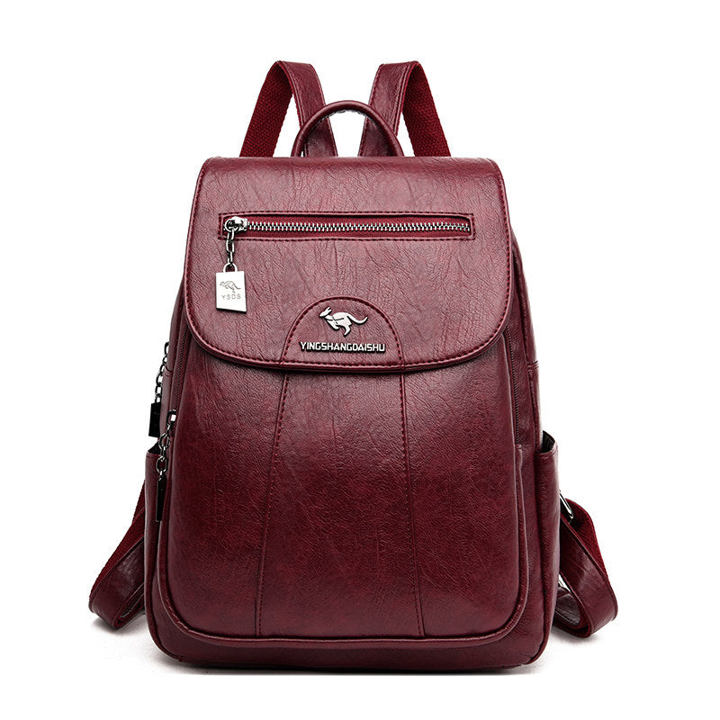 👜🎒【Časově omezené snížení ceny】Dámský retro měkký kožený cestovní batoh