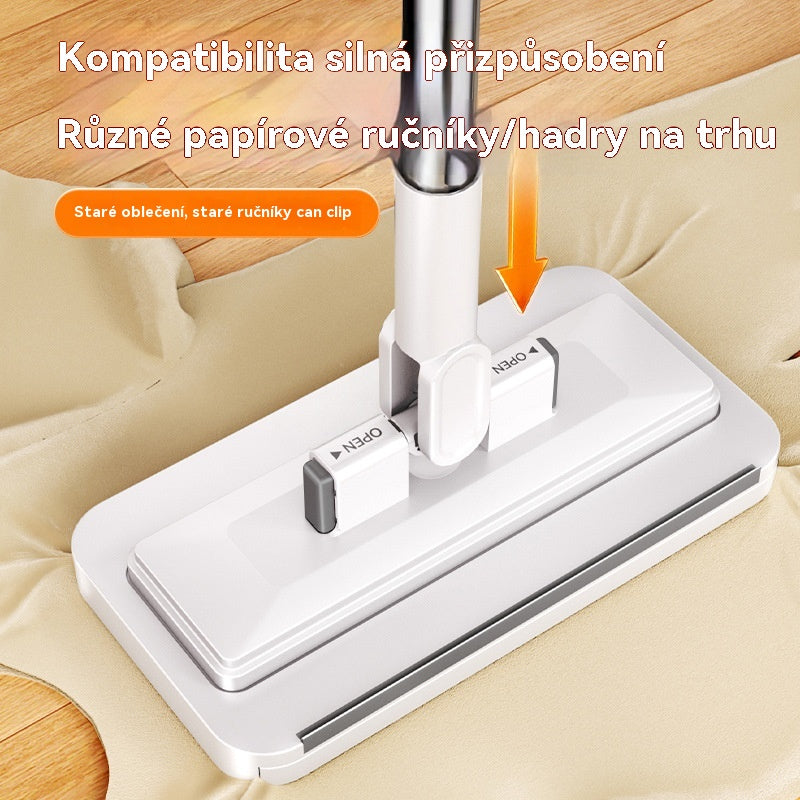 💦Multifunkční mop s klipem na hadřík, nový mop do domácnosti, který nevyžaduje mytí✅ 4239867