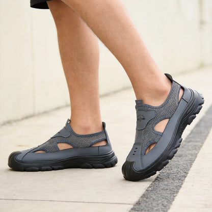 Sandalias de malla transpirable para hombre, ideales para el verano.