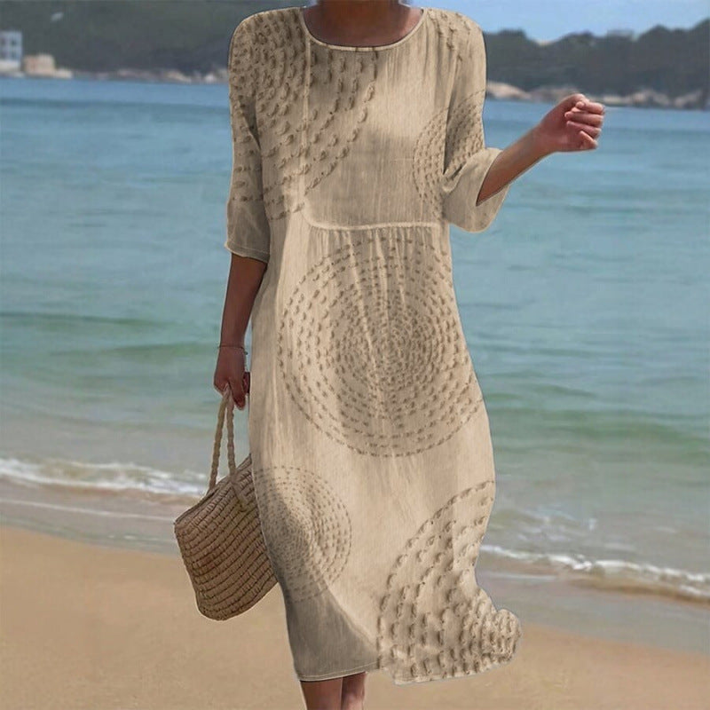 👗【XS-4XL】Elegantna poletna obleka za prosti čas - zračna, udobna, vsestranska in vitka.