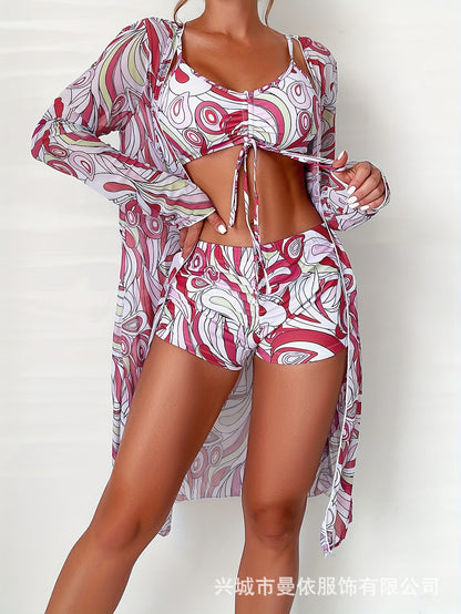 【✨S-XL】👙 Nove modne tridelne kopalke, na voljo več barv 3655460