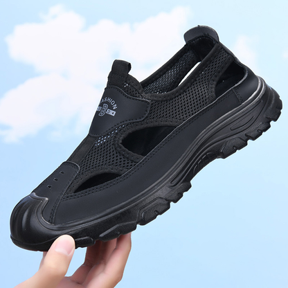 Sandalias de malla transpirable para hombre, ideales para el verano.