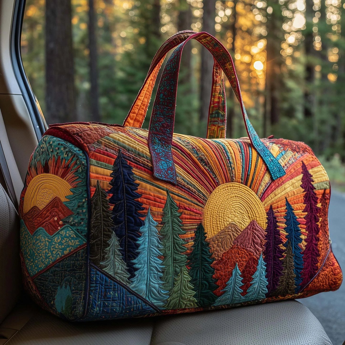 Polstrovaná cestovní taška Hippie Van 4249196