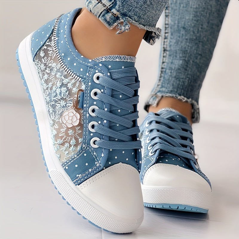 💕【35-42】2026 zapatos de lona de encaje huecos casuales de moda