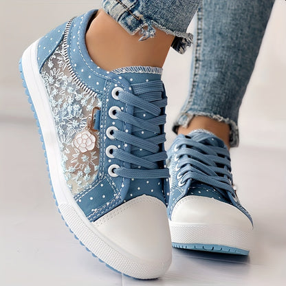 💕【35-42】2026 zapatos de lona de encaje huecos casuales de moda
