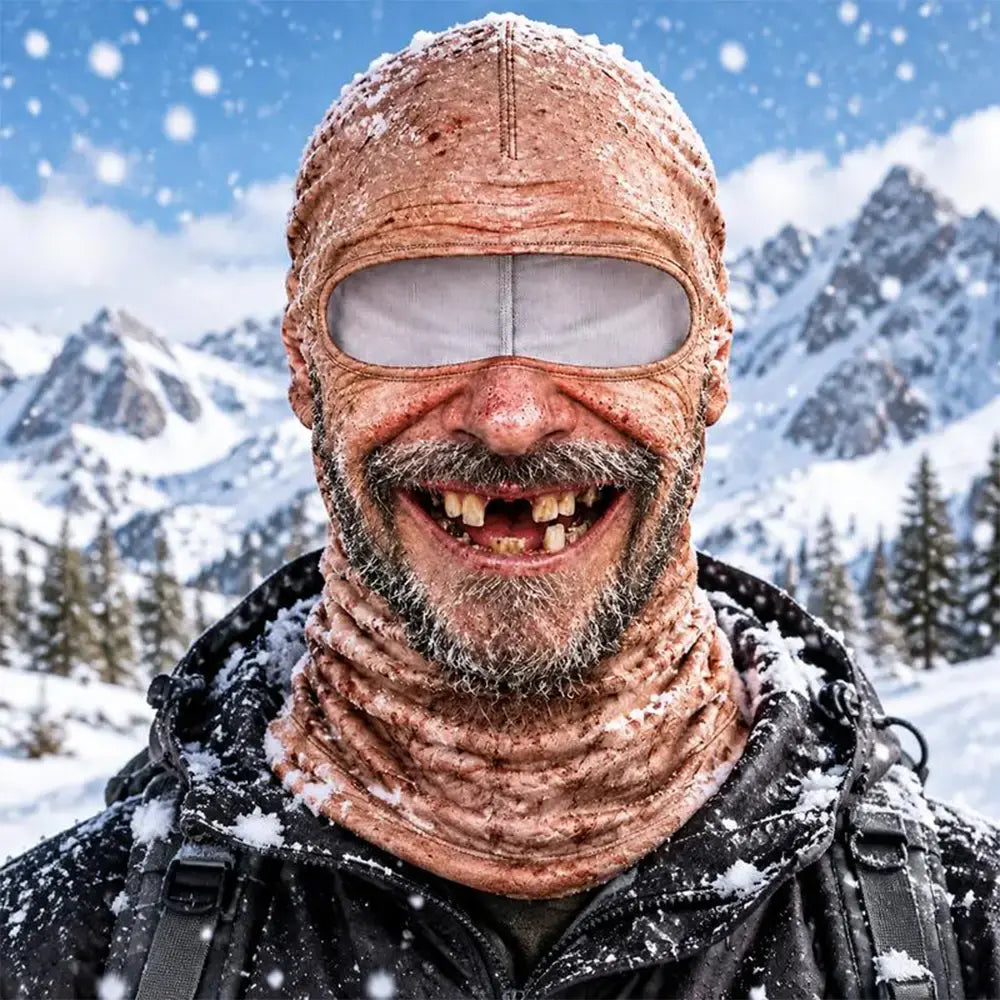 🔥😎 Divertida mascarilla facial 3D y cálida para deportes de invierno al aire libre