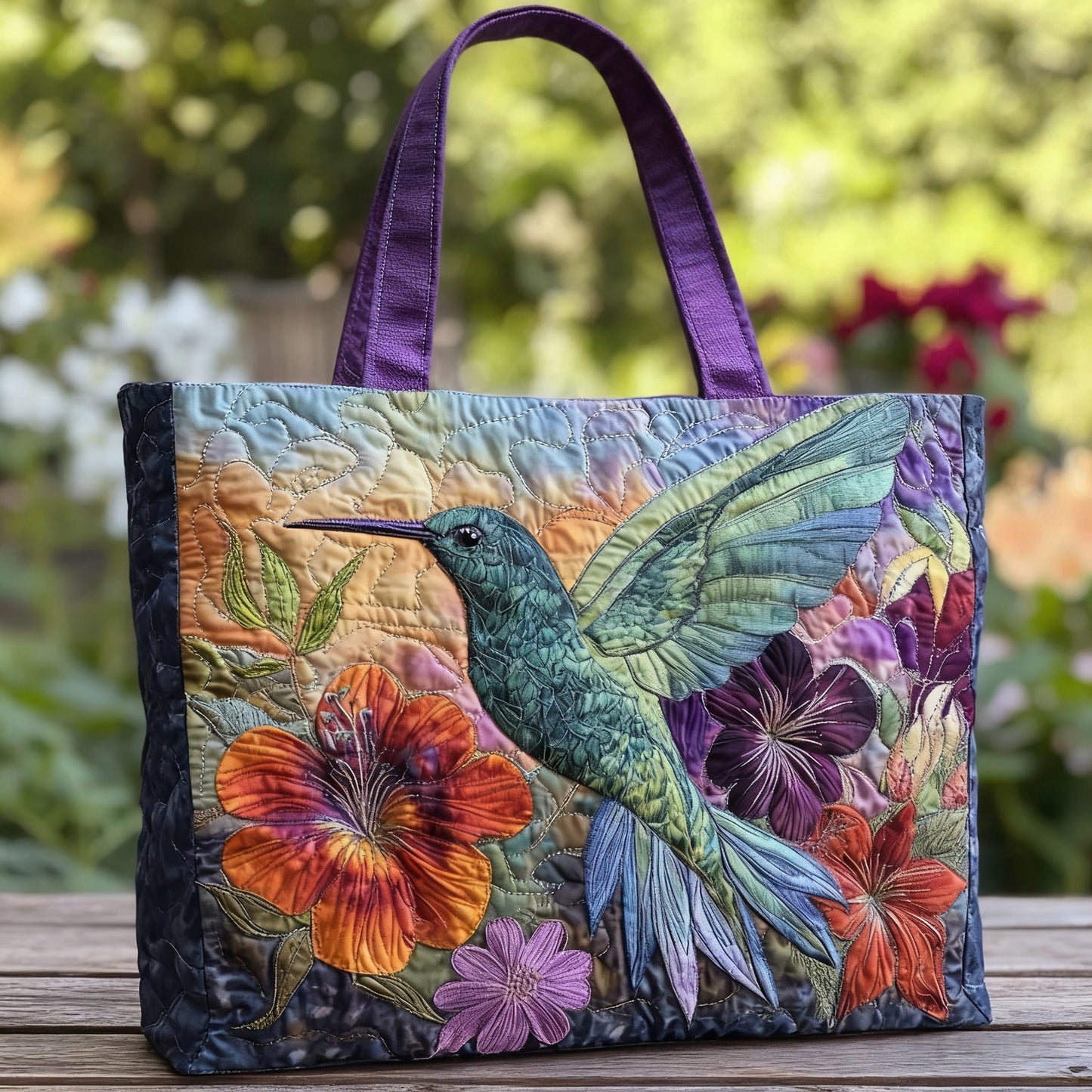 ✨👜Torba s cvetličnim potiskom (širina 43 cm, višina 40 cm)  4251019