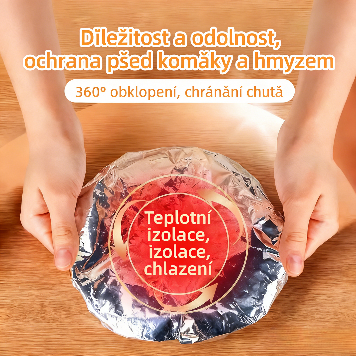 📢📢 SLEVA 50 %! ⏰【100 kusů】 Izolační kryt z hliníkové fólie