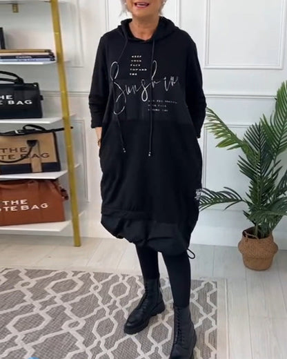 🔥🔥【S-5XL】2026 Nuevo vestido con estampado grande de moda de otoño e invierno