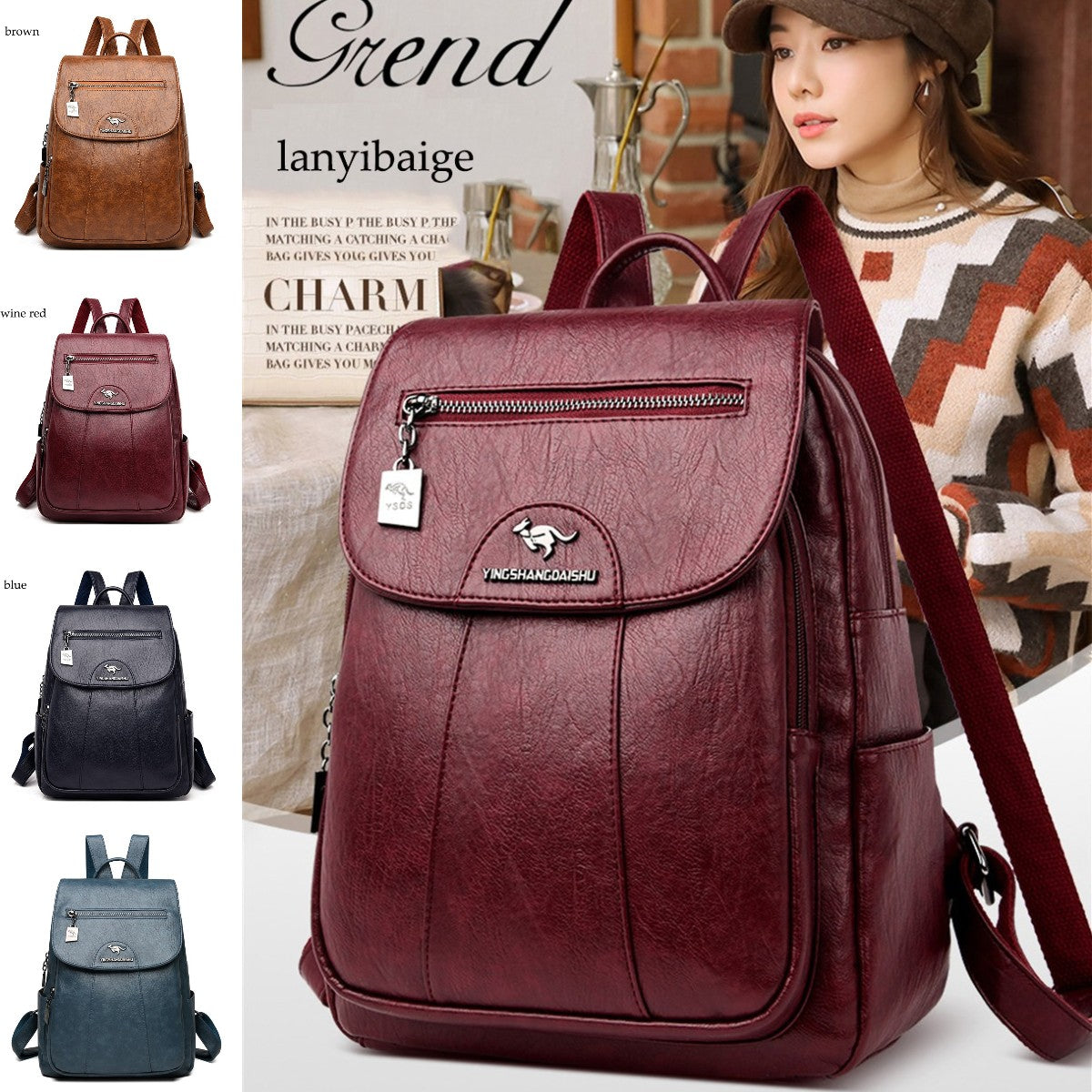 👜🎒【Časově omezené snížení ceny】Dámský retro měkký kožený cestovní batoh