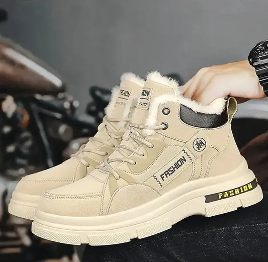 👞【Descuento 50 % por tiempo limitado】Nuevas botas Martin de invierno para hombre con forro grueso de felpa