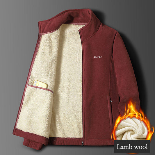 ⛄Zimski popust 49% [M-5XL] Moška jesensko-zimska nova odebeljena jakna iz jagnječje kože jesensko-zimska jakna iz odebeljene jagnječje kože