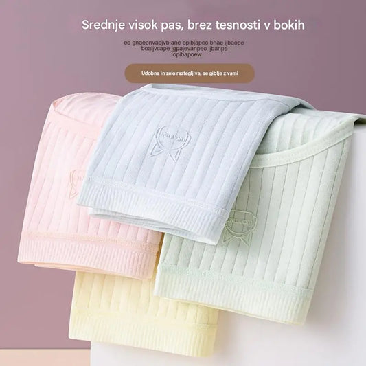 💖🔥【Paket 7】Zadnji dan 50% popusta: ženske bombažne hlačke z visokim pasom, antibakterijske-4350332