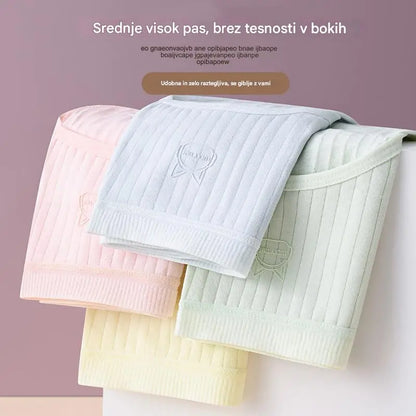 💖🔥【Paket 7】Zadnji dan 50% popusta: ženske bombažne hlačke z visokim pasom, antibakterijske-4350332