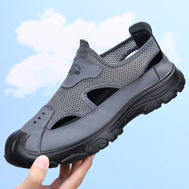 Sandalias de malla transpirable para hombre, ideales para el verano.