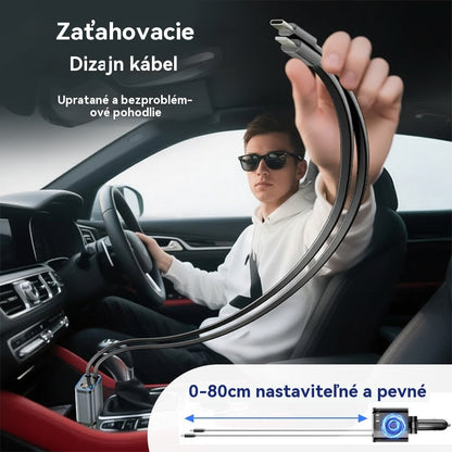 ⚡✨【Kupite 1 in dobite 1 brezplačno】 Ultra-hiter avtomobilski polnilnik: dva izvlečna USB-C vrata s Starlight ambientalno osvetlitvijo in inteligentno varnostno zaščito 🚗💫
