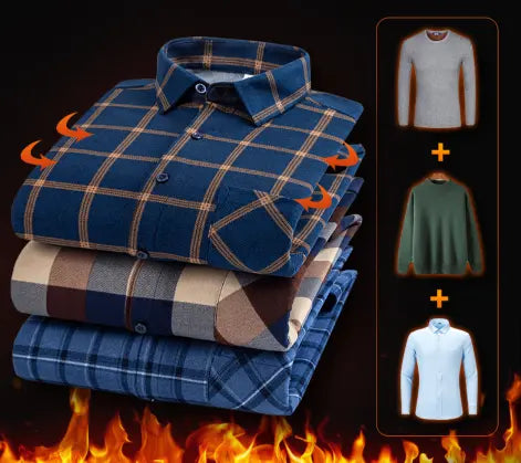 👔 🔥 Jesensko/zimska topla poslovna majica z dolgimi rokavi