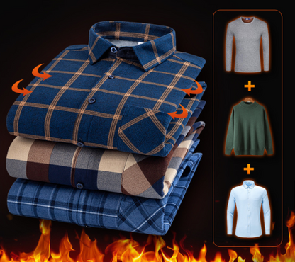 👔 🔥 Jesensko/zimska topla poslovna majica z dolgimi rokavi