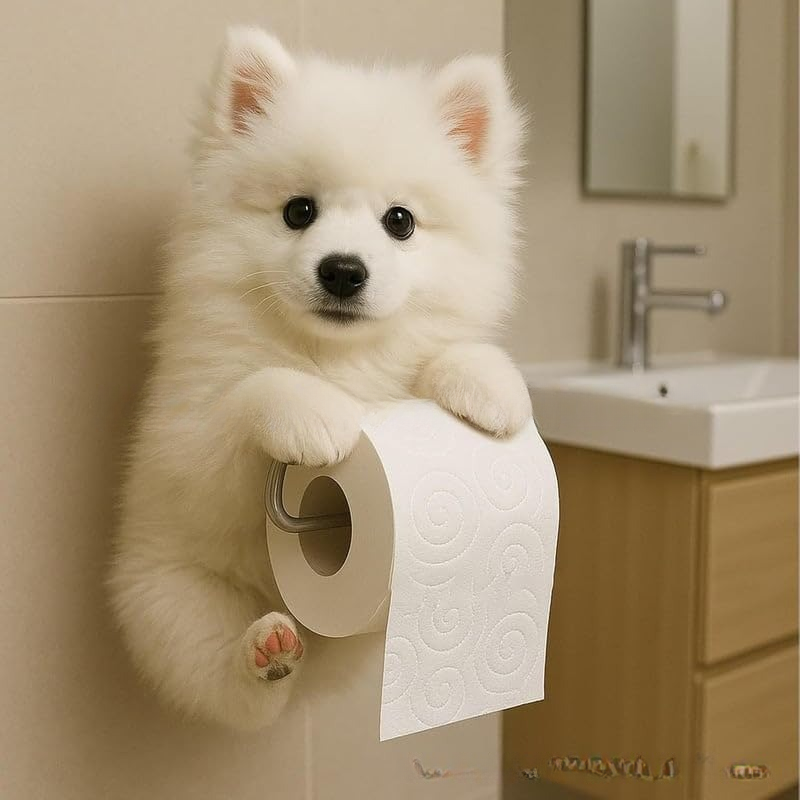 🐕Držalo za toaletni papir z motivom ljubkega kužka