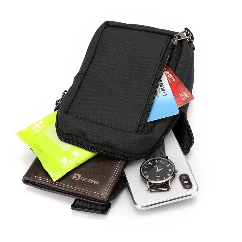 Bolso bandolera multicompartimento con bolsillo trasero antirrobo: protege tus objetos de valor.