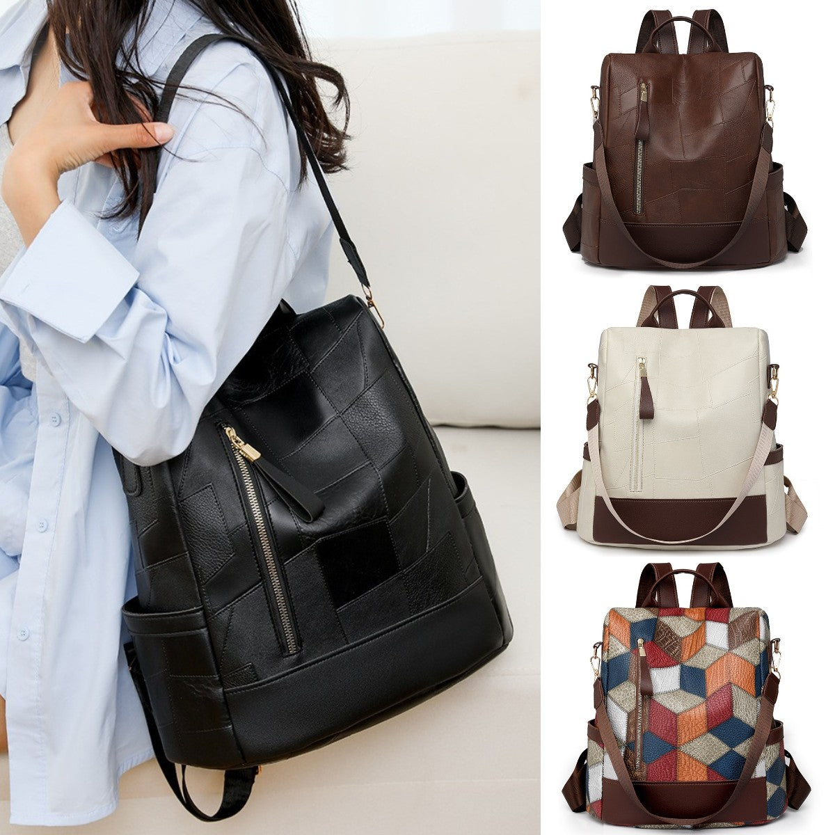 🔥 Kožna ruksak torba – elegantna, prostrana i vodootporna 4218157