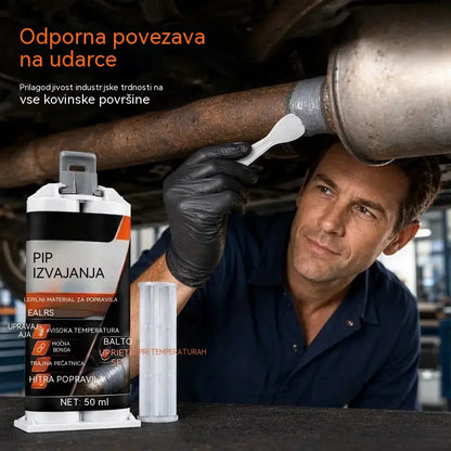 🥳💞 Prodanih več kot 50.000 enot! ⭐🔧 Kiti za popravilo izpuhov, primerni za visoke temperature: posebej zasnovani za jeklo; zagotavljajo močno in trpežno vez, ki prenese ekstremno vročino in vibracije. 🚗✅