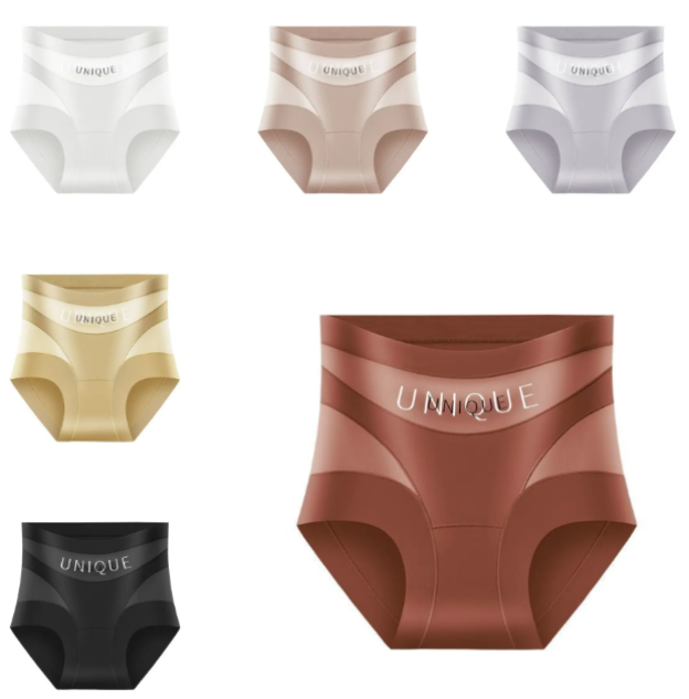 🔥🩲【Compra 3, llévate 3 gratis】🩲Último día - 50% de descuento - Ropa interior antibacteriana de cintura alta para controlar la grasa abdominal