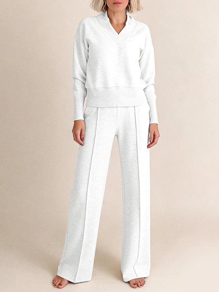 【M-5XL】Ženski komplet 2026 | Pleten dvodelni komplet z dolgimi rokavi ✨