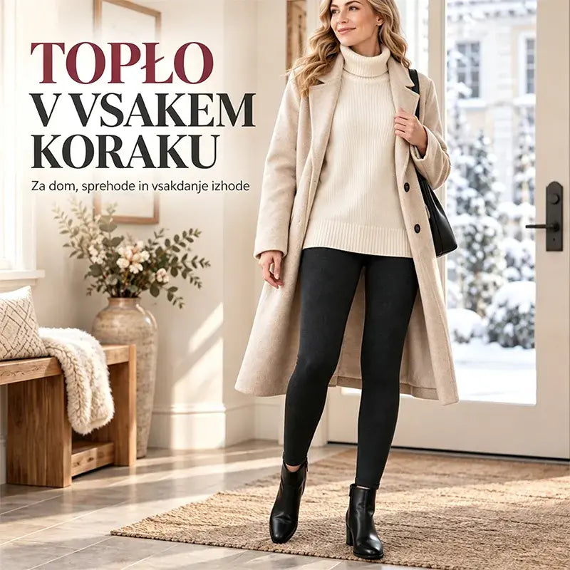 💥 Kupite eno, drugo dobite brezplačno! 🔥 [S-5XL] Tople volnene pajkice, visok pas, velika velikost, visoka elastičnost - obvezen kos za jesen/zimo 2026