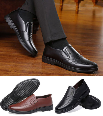 👞【39-44】Moški usnjeni poslovni čevlji za prosti čas.