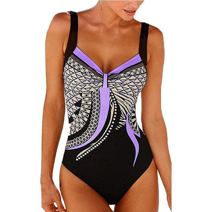 【S-3XL】Nove enodelne kopalke z vintage vzorcem 2026 Nove enodelne kopalke z vintage tiskom