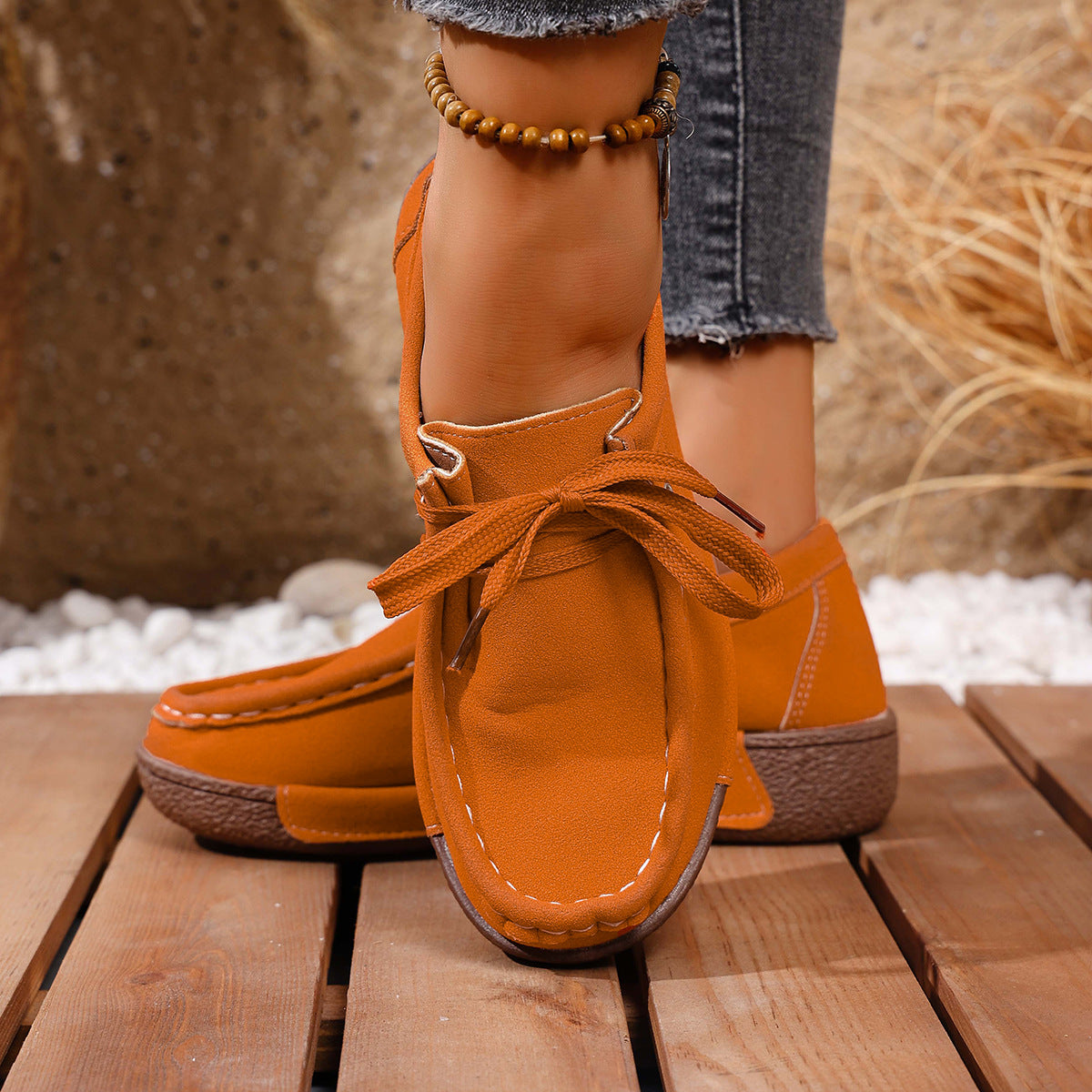 💖【Velikosti 36-43】Ženski čevlji s platformo in okroglim prstom - udobni in elegantni 4256861