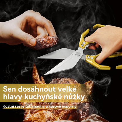 🔥🔪✂️Časově omezená akce🔥Multifunkční a odolné kuchyňské nůžky