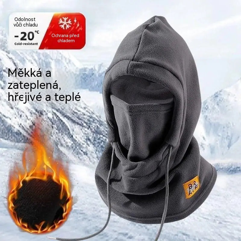 ❄️❄️ Integrální zateplená čepice s fleecovou podšívkou, která vás udrží v teple až do -20 stupňů Celsia. ⛷️ Ideální pro lyžování, jízdu na motorce a outdoorové aktivity.