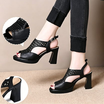 【Mărimi 35-40】👡Sandale noi de vară, plate, vârf deschis, talpă cu platformă 】