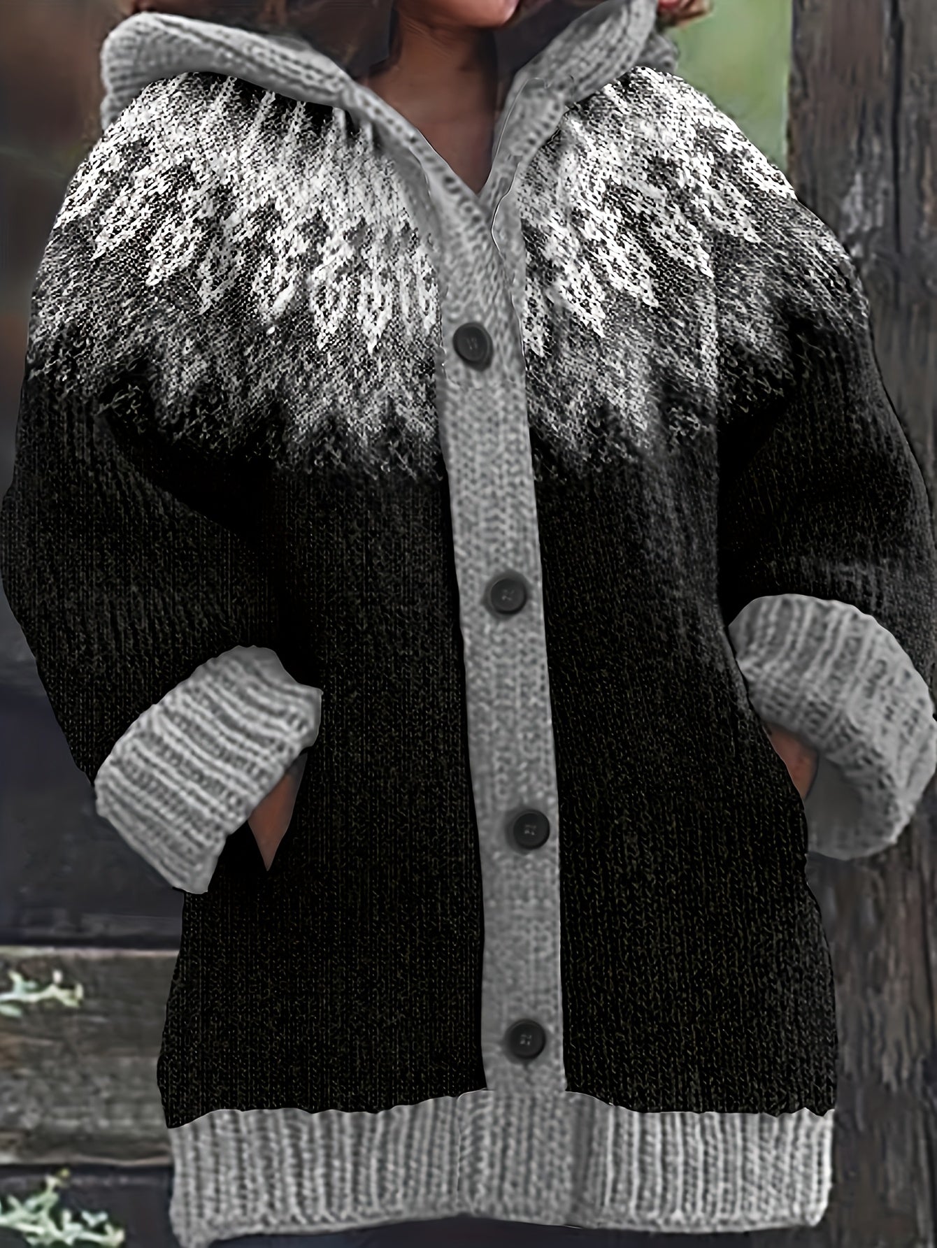 【S~5XL】✨Elegantna šarena jakna s kapuljačom i retro printom