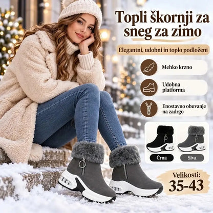 1 par za 38 €.🔥😍【35–43】Ženski jesensko-zimski čevlji z debelim podplatom, podloženi s polarnim flisom, topli in udobni