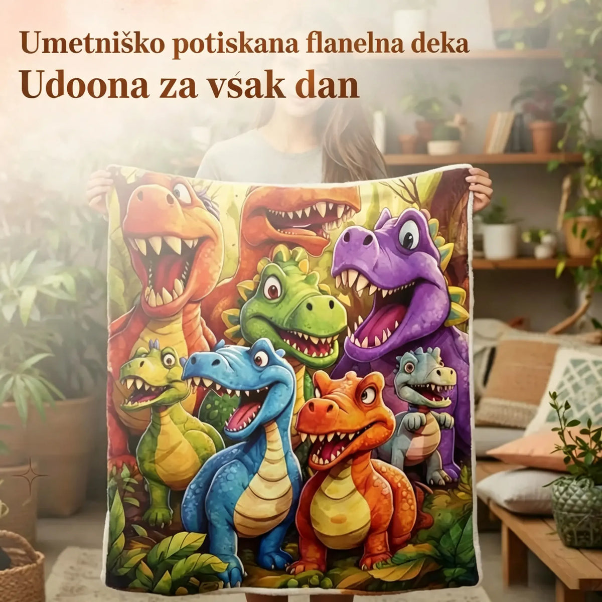 🔥 Karirasta flanela z umetniškim potiskom (na voljo v različnih velikostih)