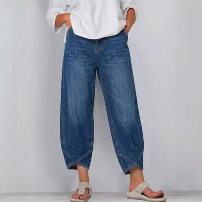 👖【Denim mejorado, suave y transpirable】 Vaqueros holgados y modernos para el tiempo libre
