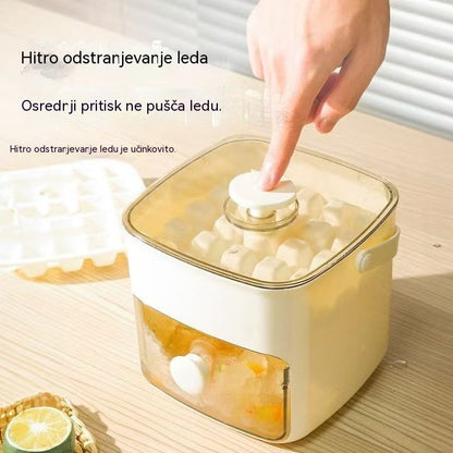 🔥🧊 Pladenj za ledene kocke 2026 s pokrovom: Izdelava ledu je enostavna.