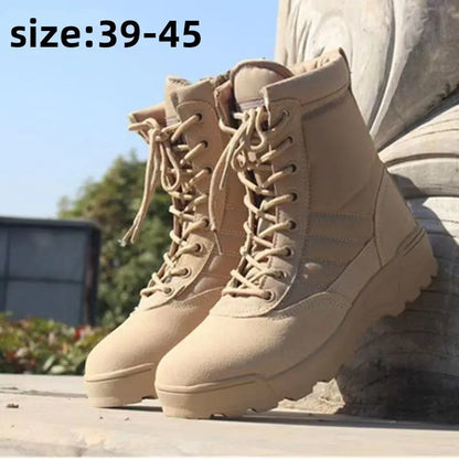 【Envío gratis】🔥👍 【Tallas 39-45】Botas tácticas militares de alta calidad para otoño/invierno para hombres y mujeres: impermeables, cálidas y duraderas.