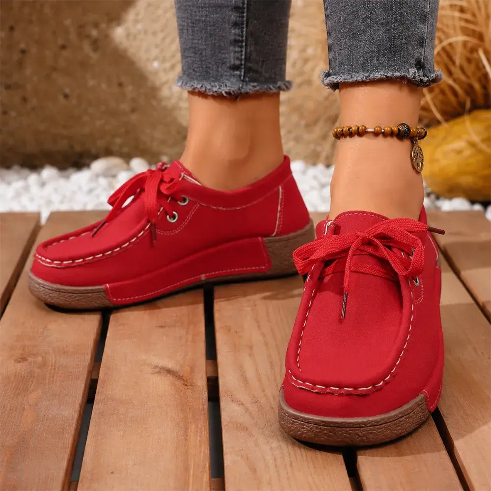 💖【Velikosti 36-43】Ženski čevlji s platformo in okroglim prstom - udobni in elegantni