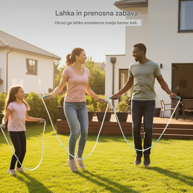 🏃【Kupite enega, enega dobite brezplačno】🌈Otroška skakalna vrv z LED lučko