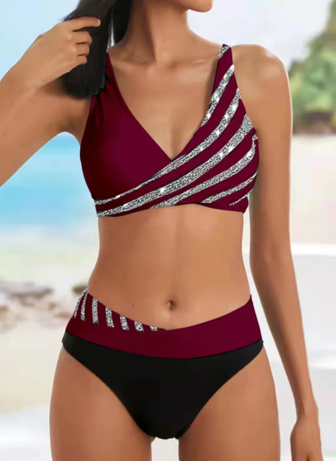 👙[S-3XL] 2024 Nov komplet potiskanih kopalk za ženske 3603969