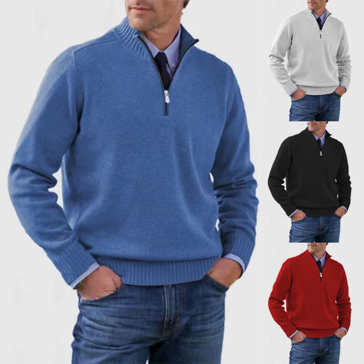 【L-5XL】🎉 Moški kašmirski pleteni pulover, topel in odporen na mraz