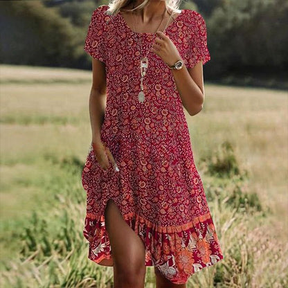 【S-3XL】👗2026 Nova obleka z okroglim vratom