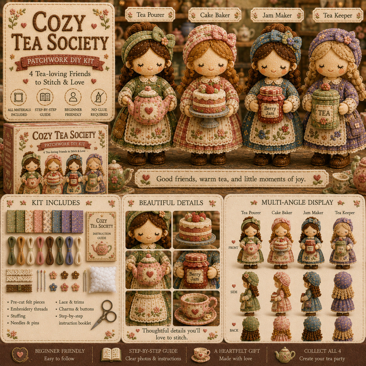 Zadnji dan: Izkoristite 49 % popust!  Komplet za patchwork miniatur iz serije Miniature World.