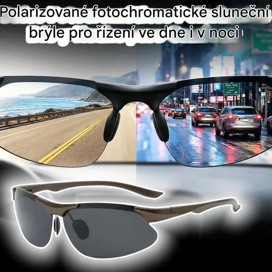 🕶️☀️ Polarizované fotochromatické brýle pro řízení ve dne i v noci 🚗