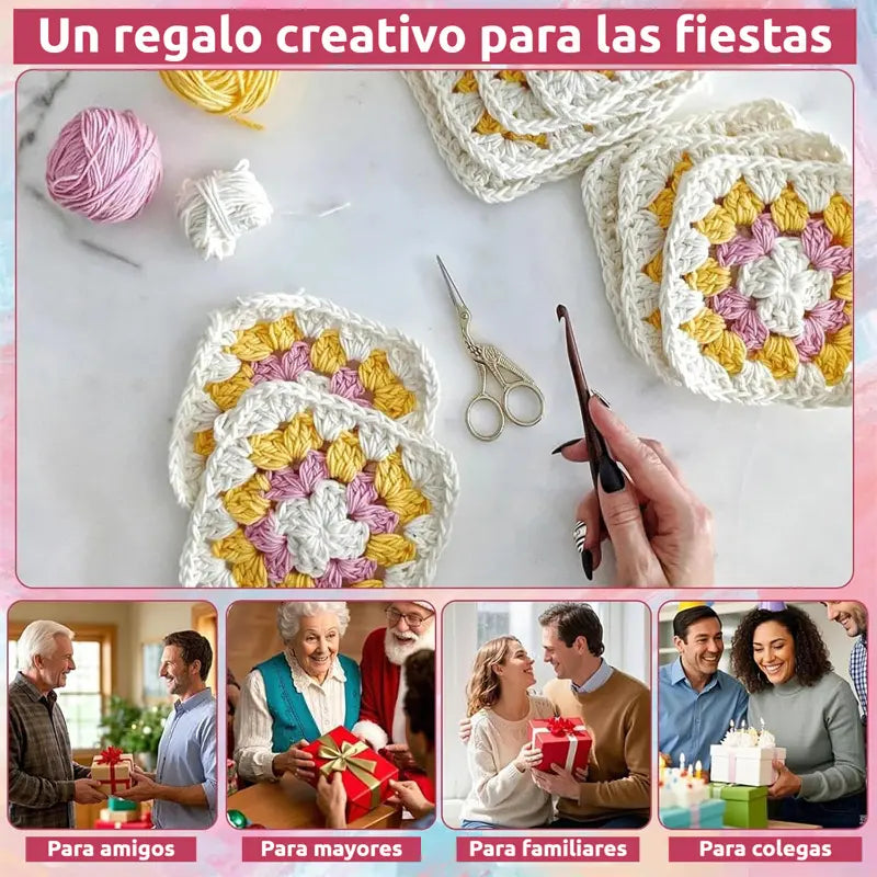🔥50%OFF🔥🧩🧷【50 diseños únicos】Juego de tarjetas de crochet