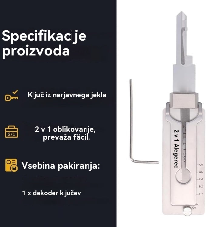 🔐Posebna ponudba tega tedna🔑 - Dekoder ključev iz nerjavečega jekla